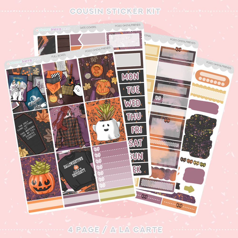 Ghoulfriends | Hobonichi Cousin Sticker Kit