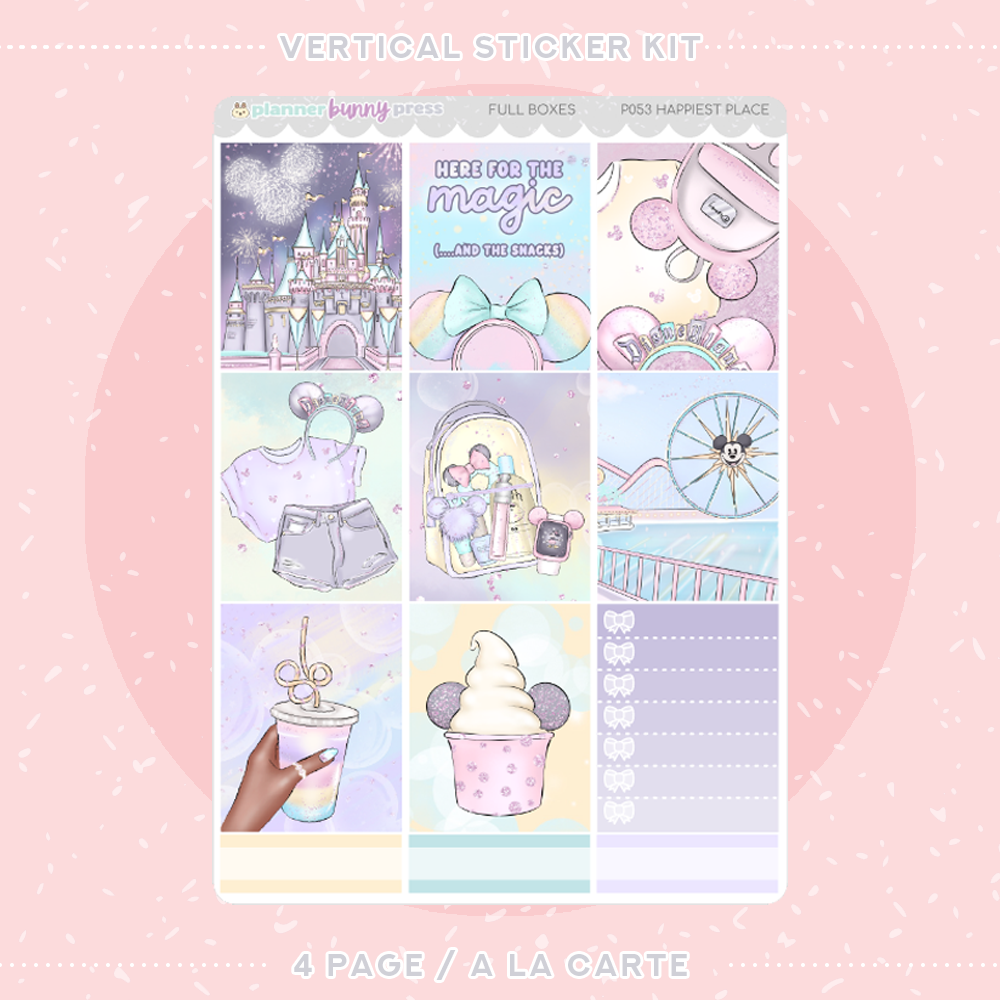 Happiest Place | Vertical Sticker Kit