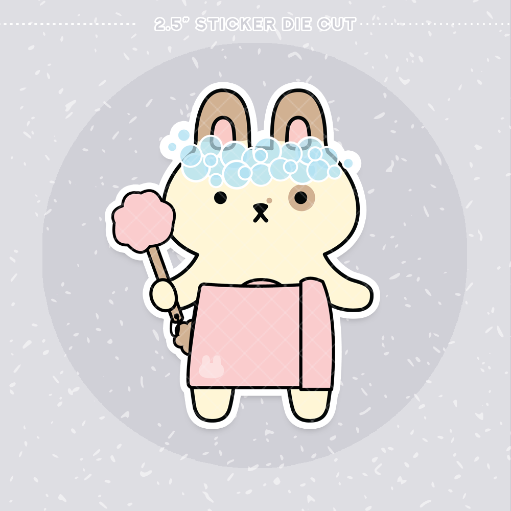 Tub Time Sticker Die Cut