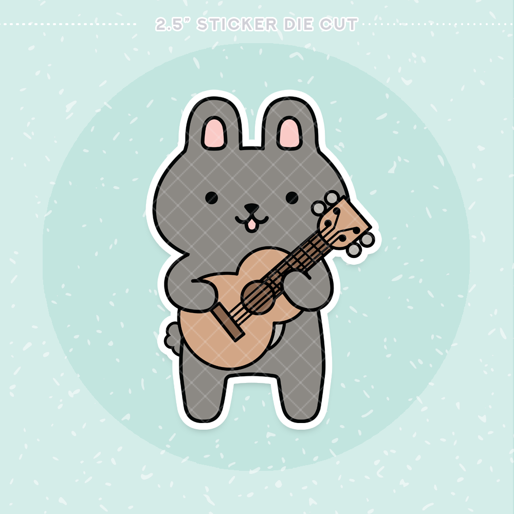 Ukuleles Sticker Die Cut