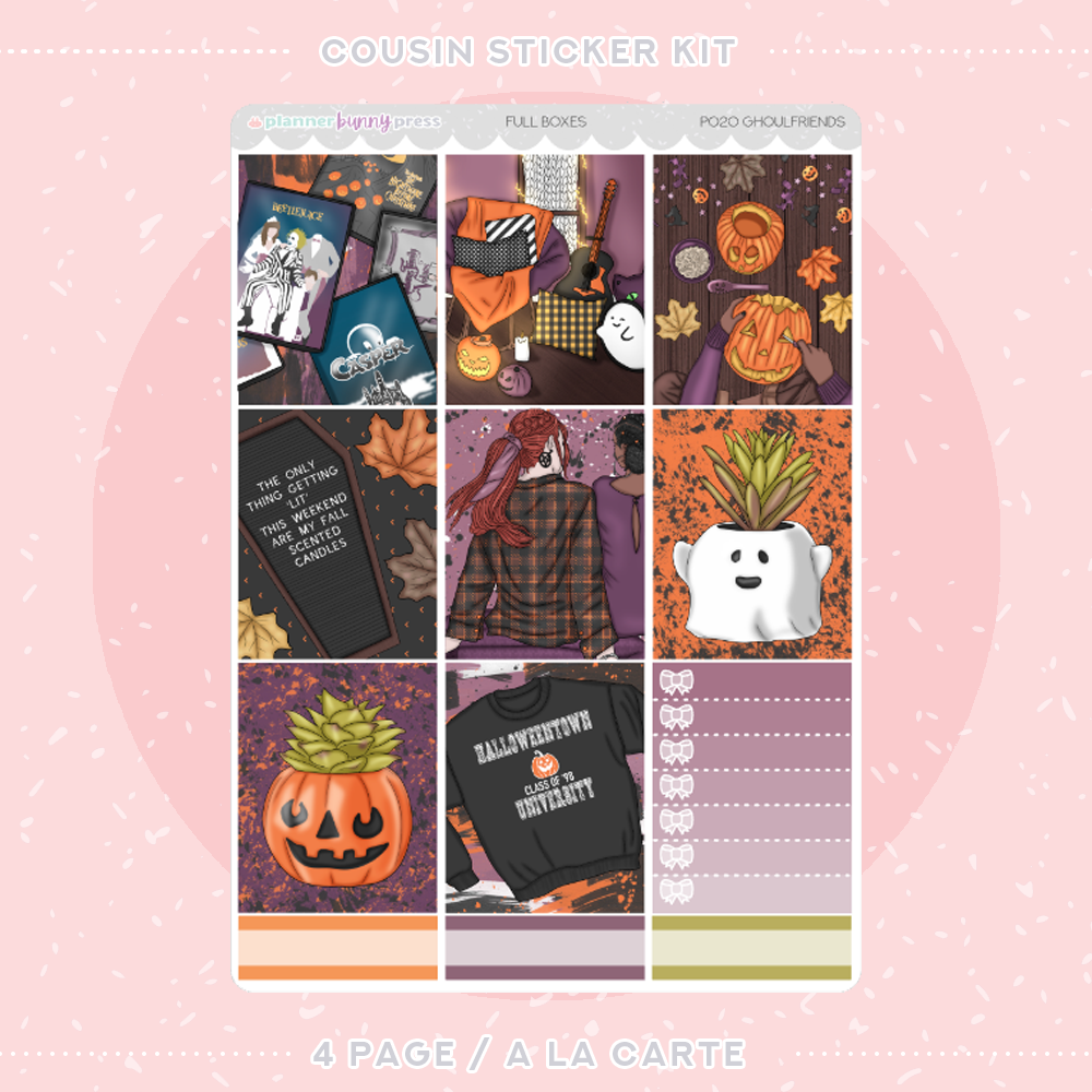 Ghoulfriends | Hobonichi Cousin Sticker Kit