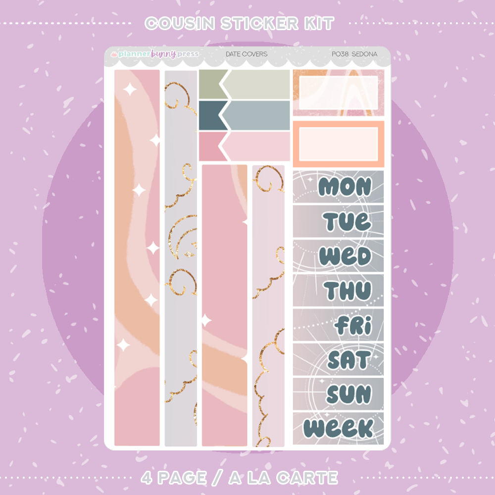 Sedona | Hobonichi Cousin Sticker Kit