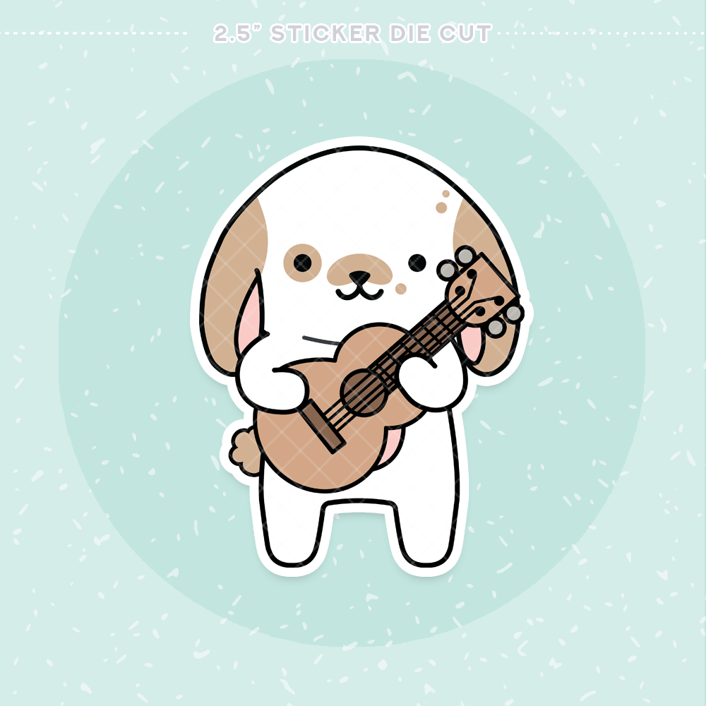 Ukuleles Sticker Die Cut
