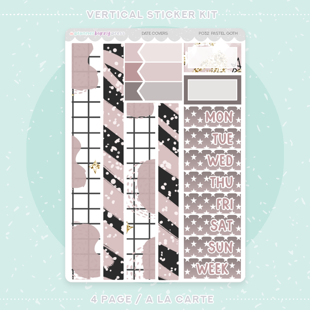 Pastel Goth | Vertical Sticker Kit