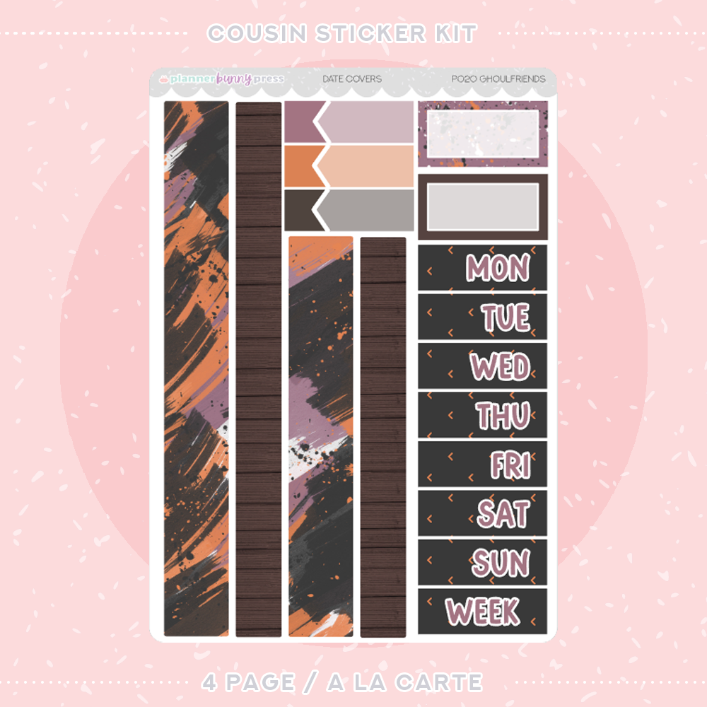 Ghoulfriends | Hobonichi Cousin Sticker Kit
