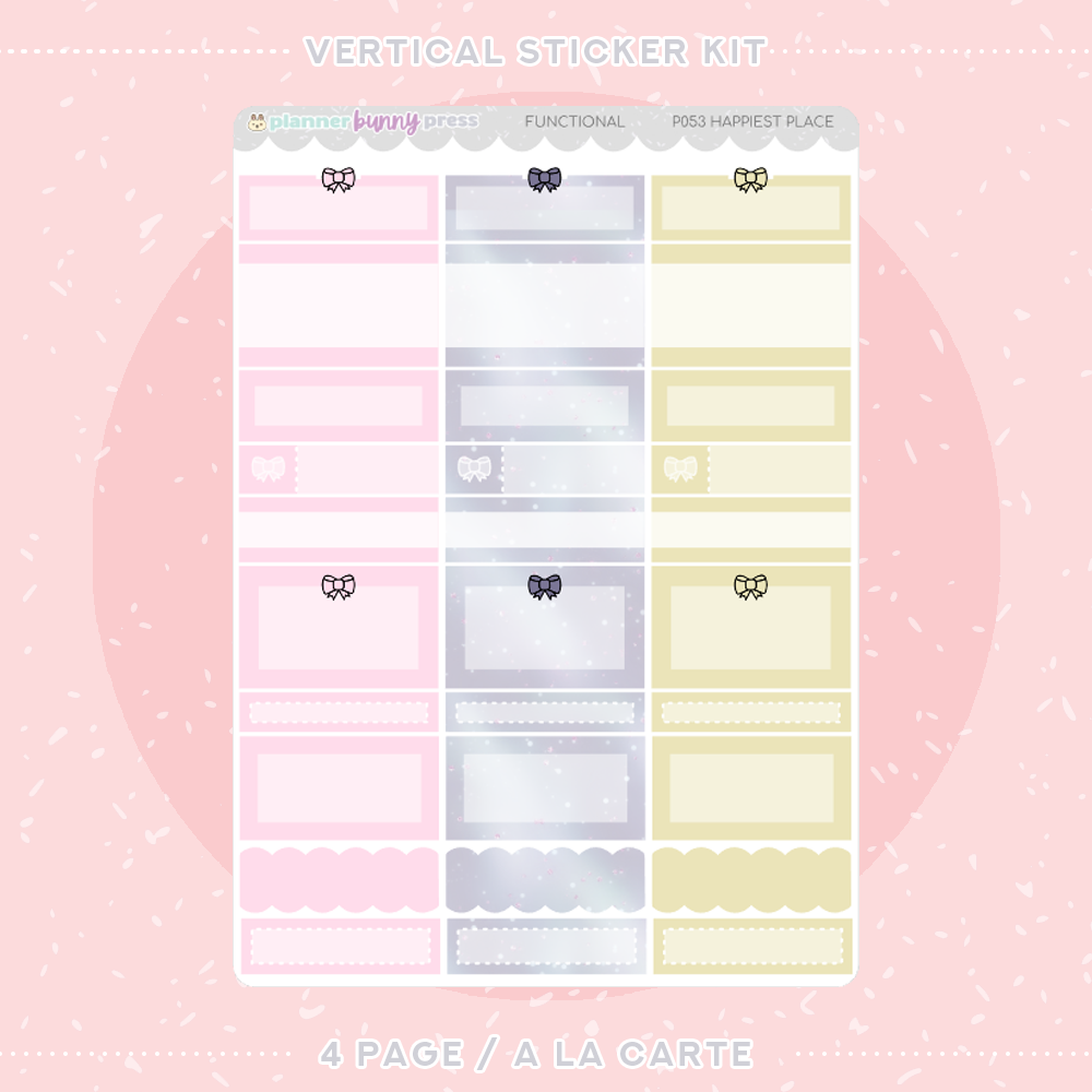 Happiest Place | Vertical Sticker Kit