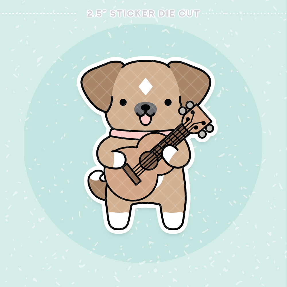 Ukuleles Sticker Die Cut