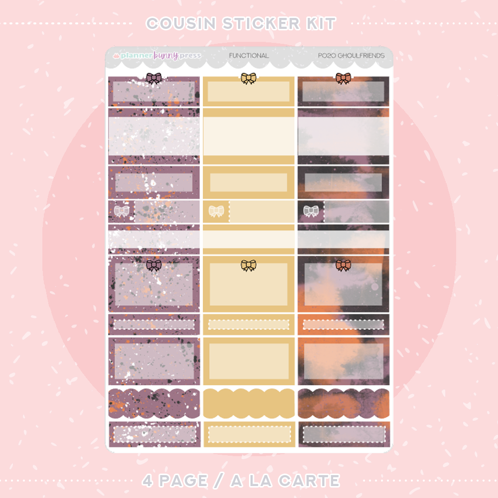 Ghoulfriends | Hobonichi Cousin Sticker Kit
