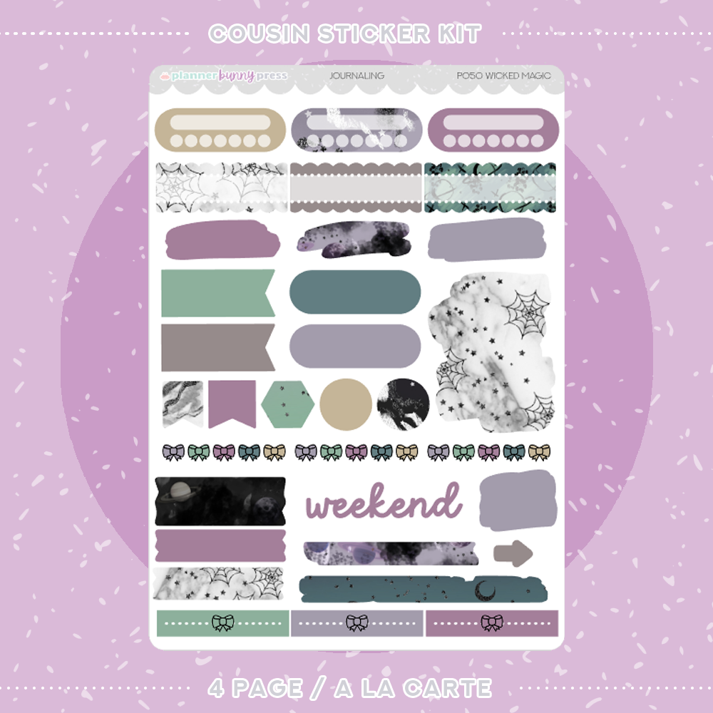 Wicked Magic | Hobonichi Cousin Sticker Kit