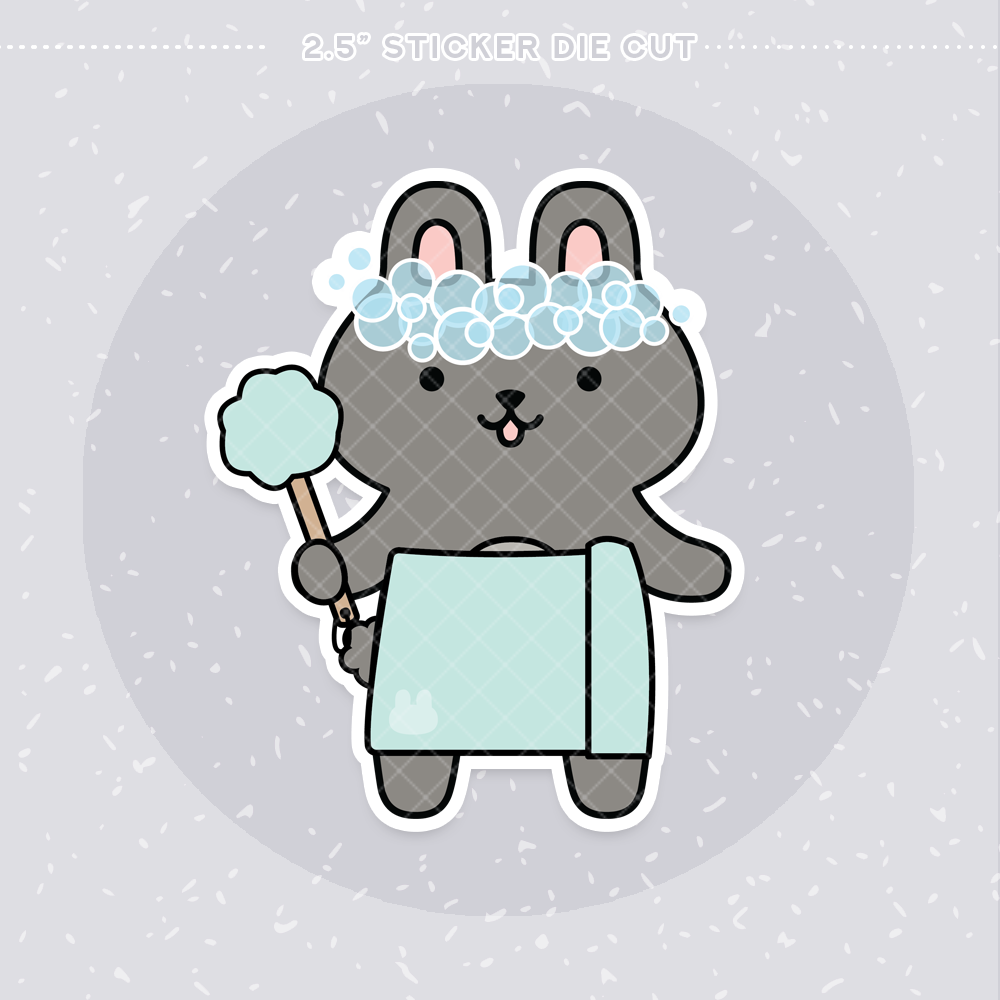 Tub Time Sticker Die Cut