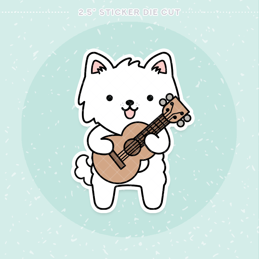 Ukuleles Sticker Die Cut