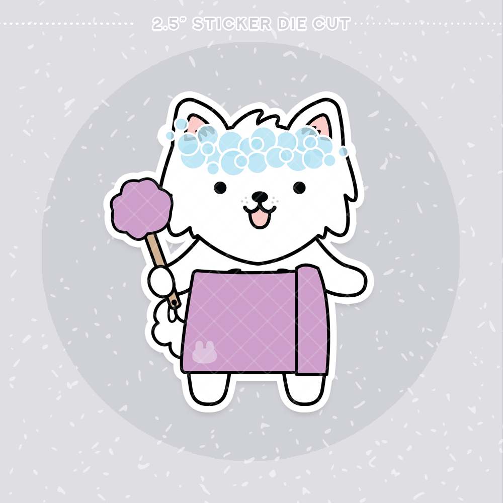 Tub Time Sticker Die Cut