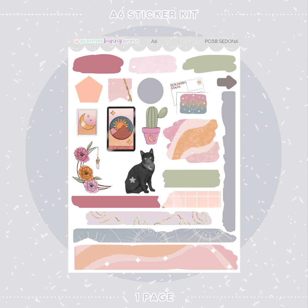 Sedona | A6 Sticker Kit