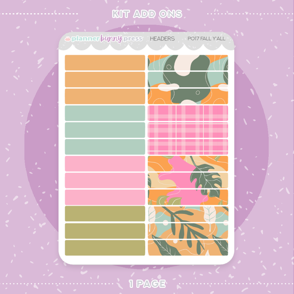 Fall Y'all | Add Ons