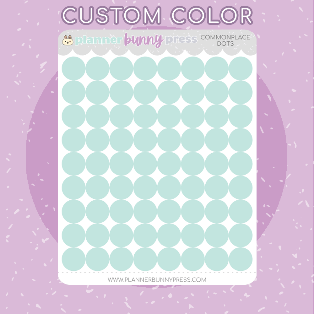 Mini Commonplace Dots | CUSTOM COLOR