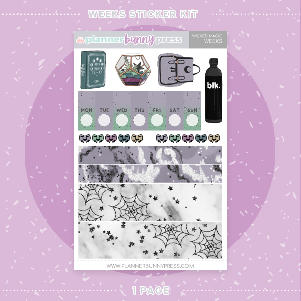 Wicked Magic | Hobonichi Weeks Sticker Kit
