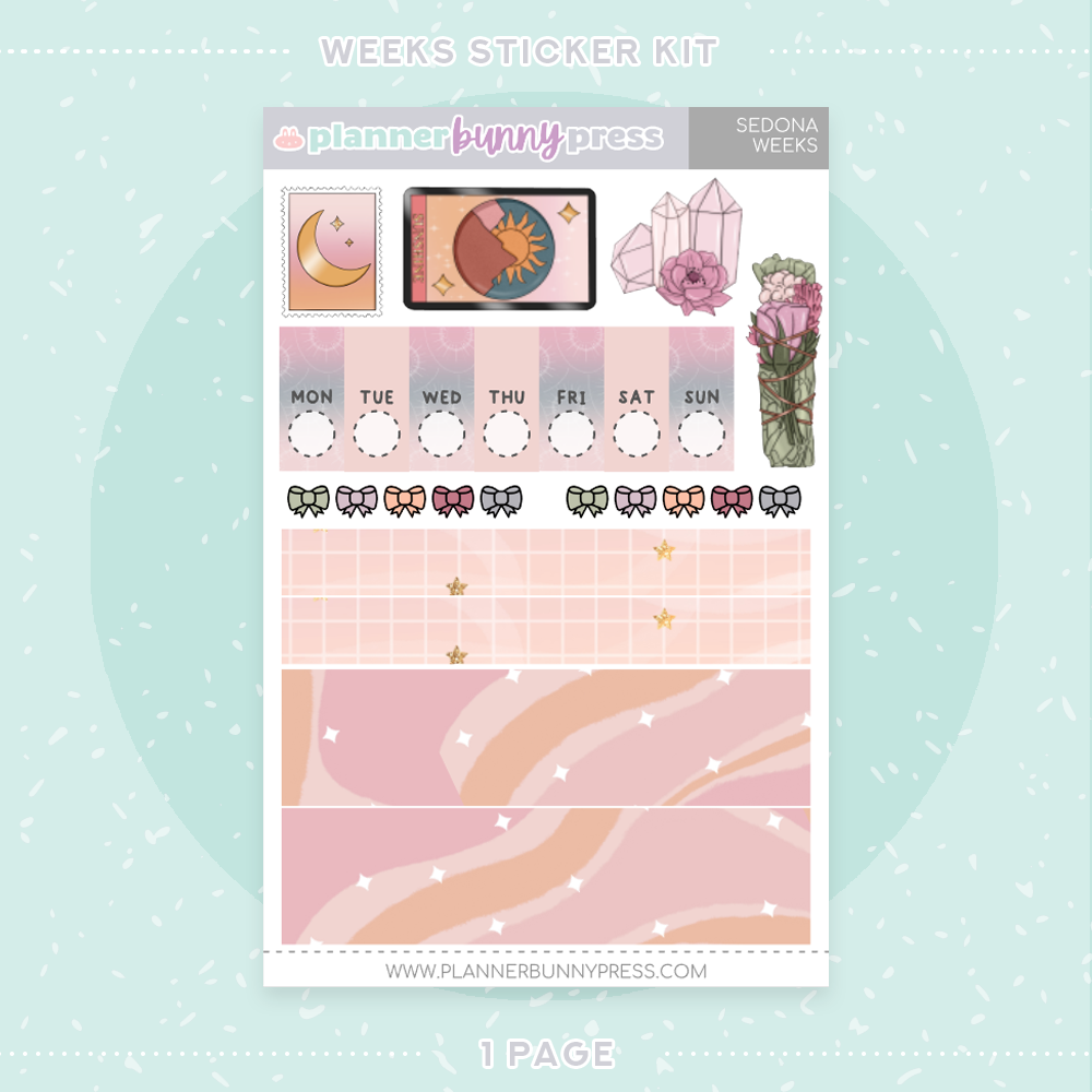 Sedona | Hobonichi Weeks Sticker Kit