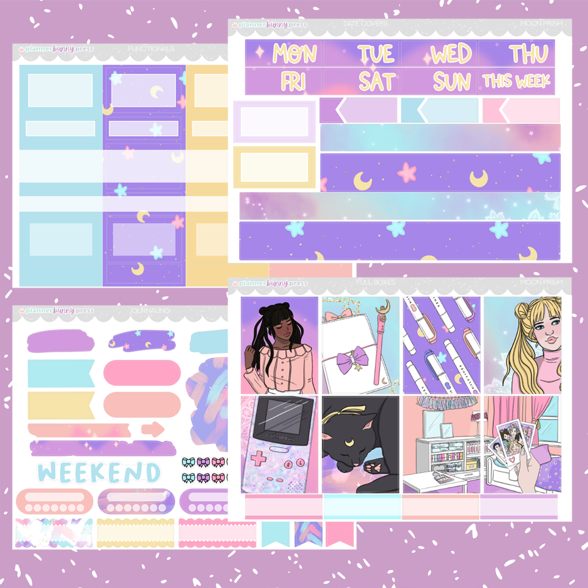 Moon Prism | Vertical Sticker Kit