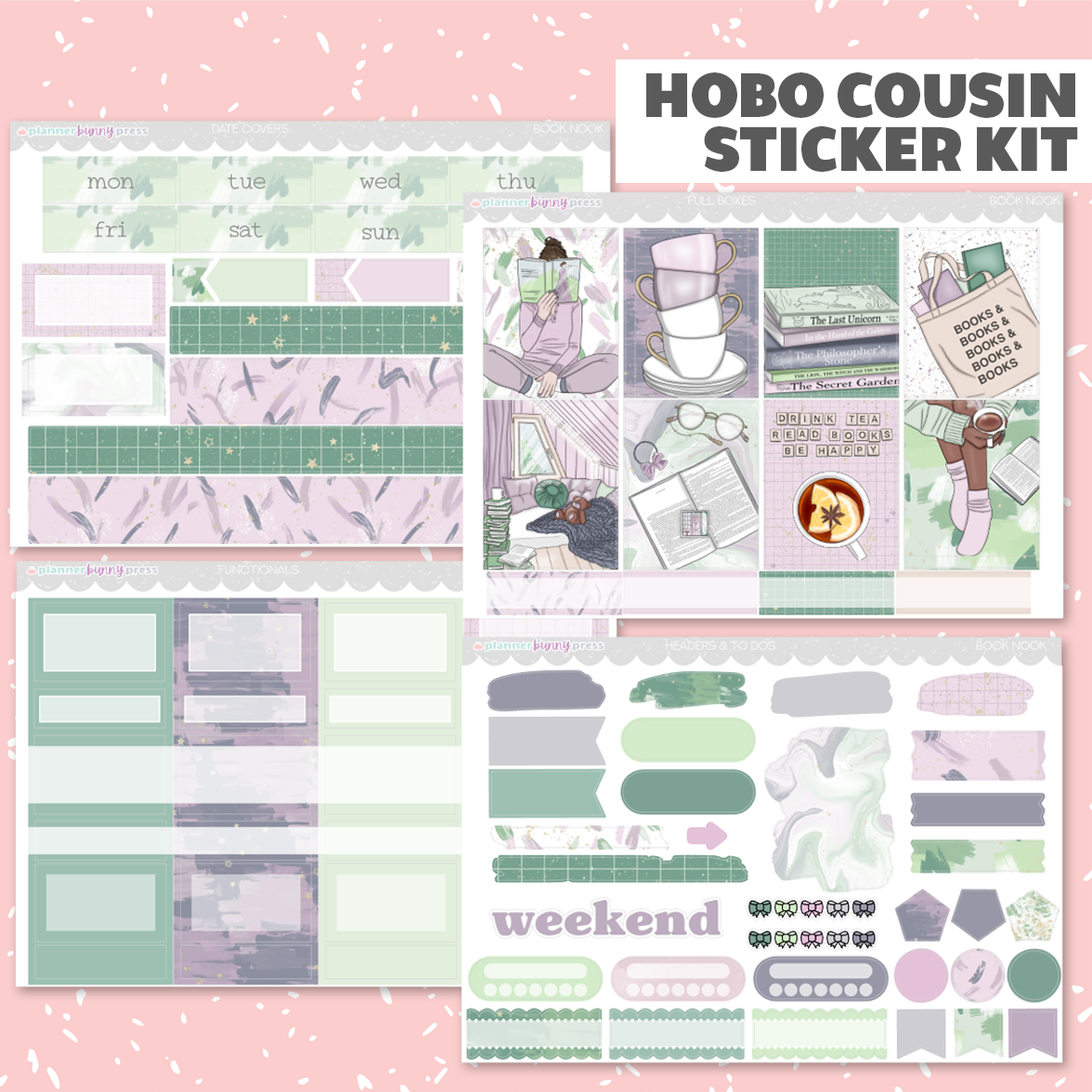 Book Nook | Hobonichi Cousin Sticker Kit