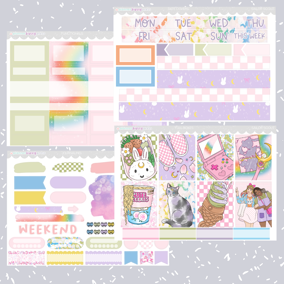 Sailor Scout | Hobonichi Cousin Sticker Kit