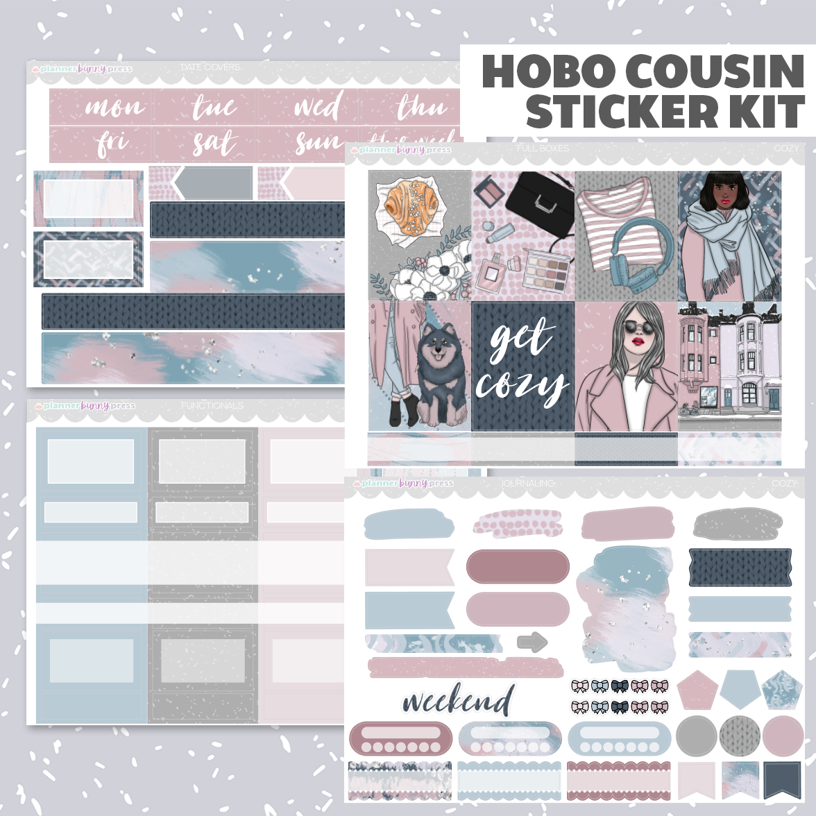 Cozy | Hobonichi Cousin Sticker Kit