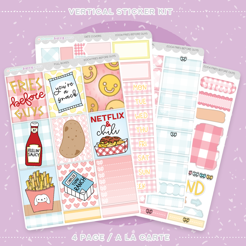 Fries Before Guys | Vertical Sticker Kit