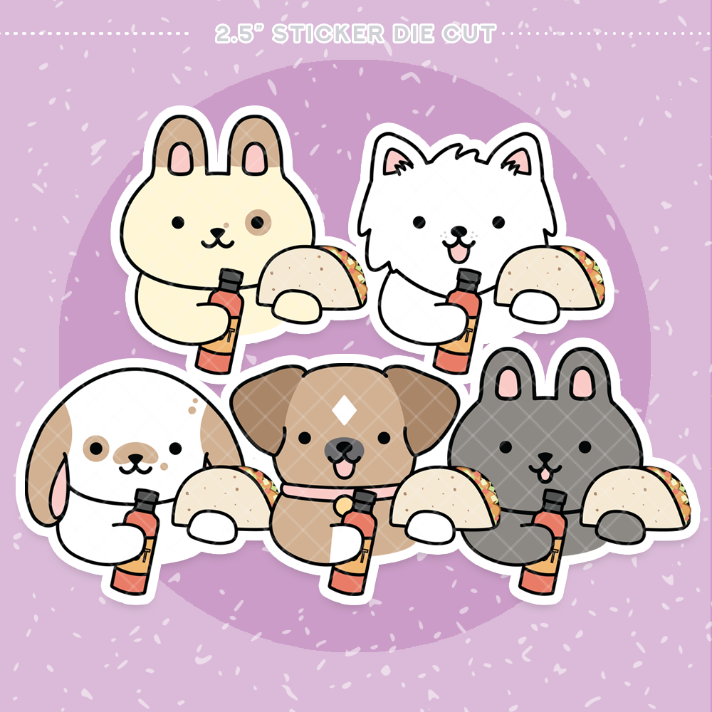 Taco Night Sticker Die Cut