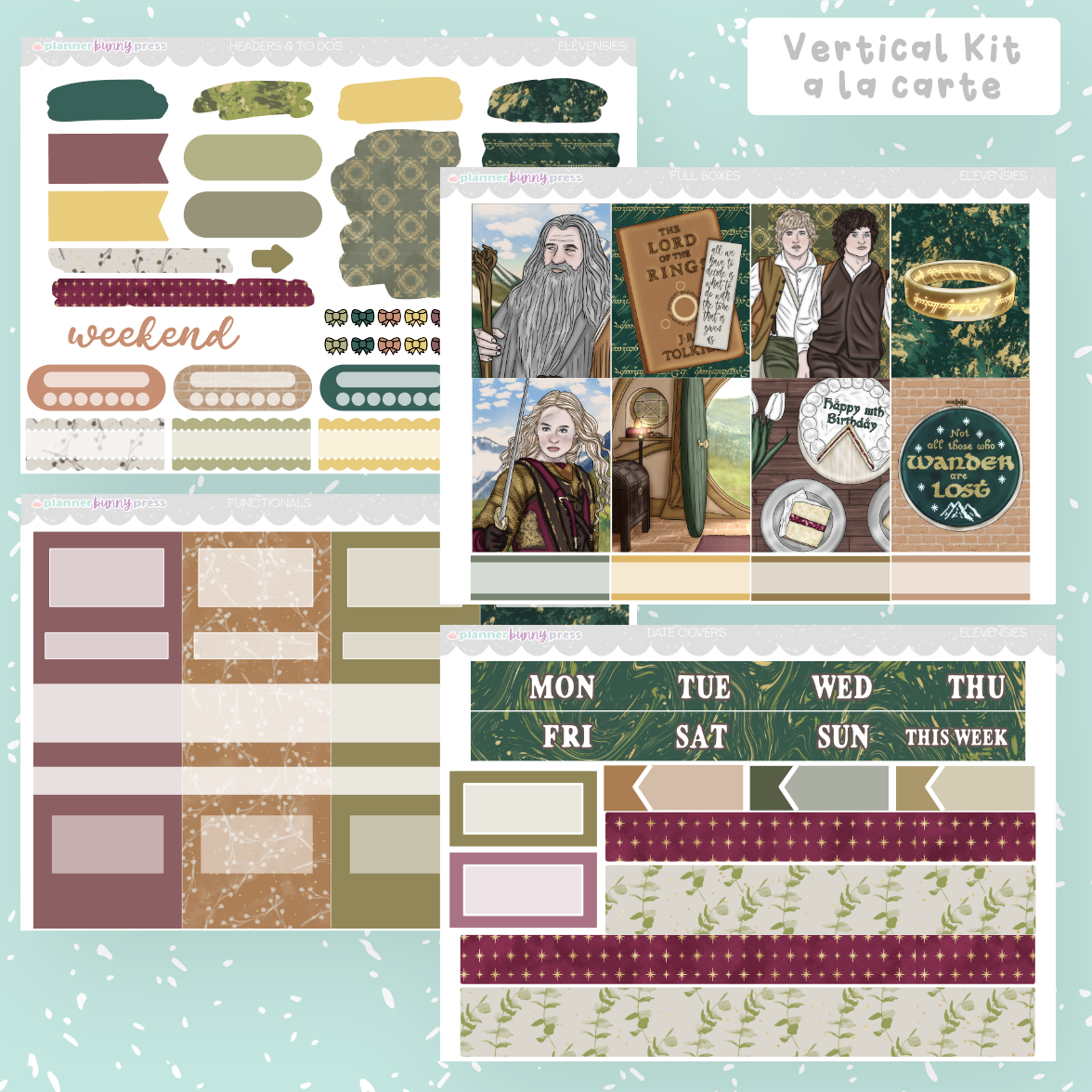 Elevensies | Vertical Sticker Kit