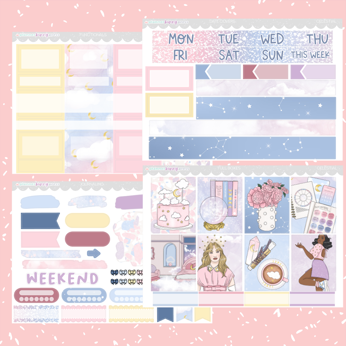 Celestial | Hobonichi Cousin Sticker Kit