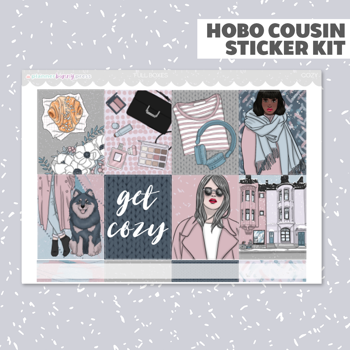 Cozy | Hobonichi Cousin Sticker Kit