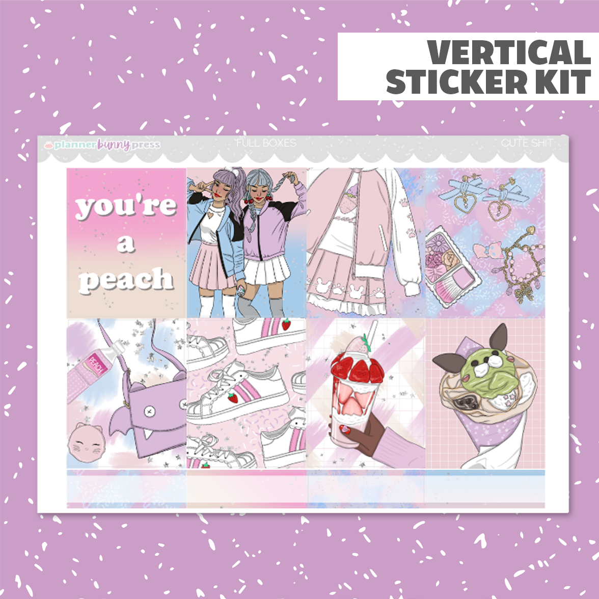 Cute Shit | Vertical Sticker Kit