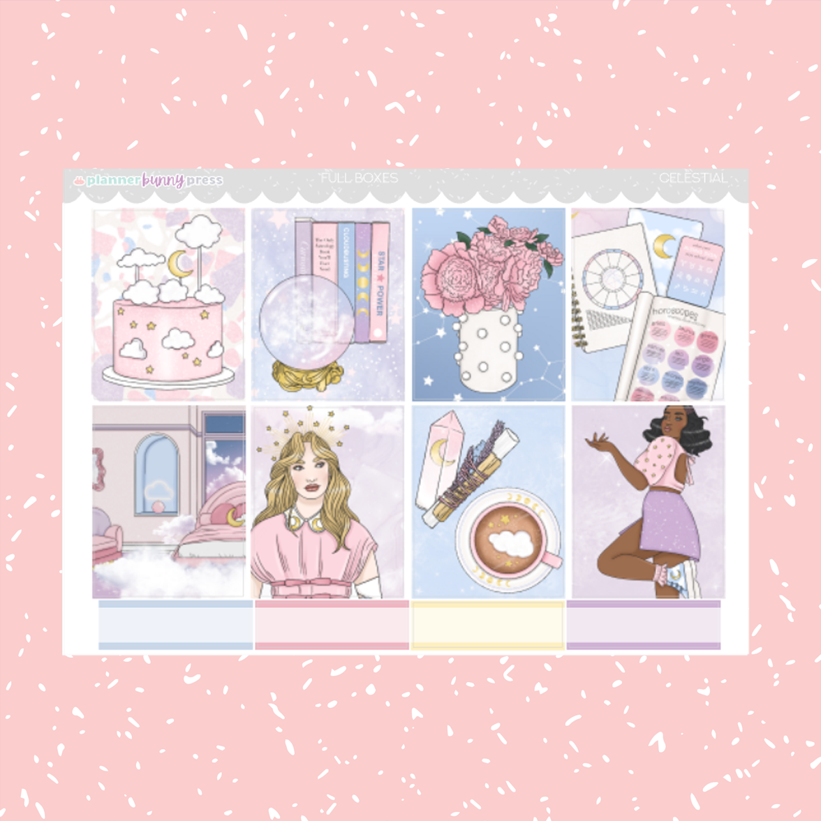 Celestial | Hobonichi Cousin Sticker Kit