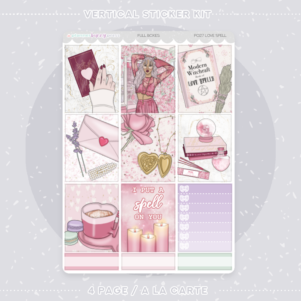 Love Spell | Vertical Sticker Kit