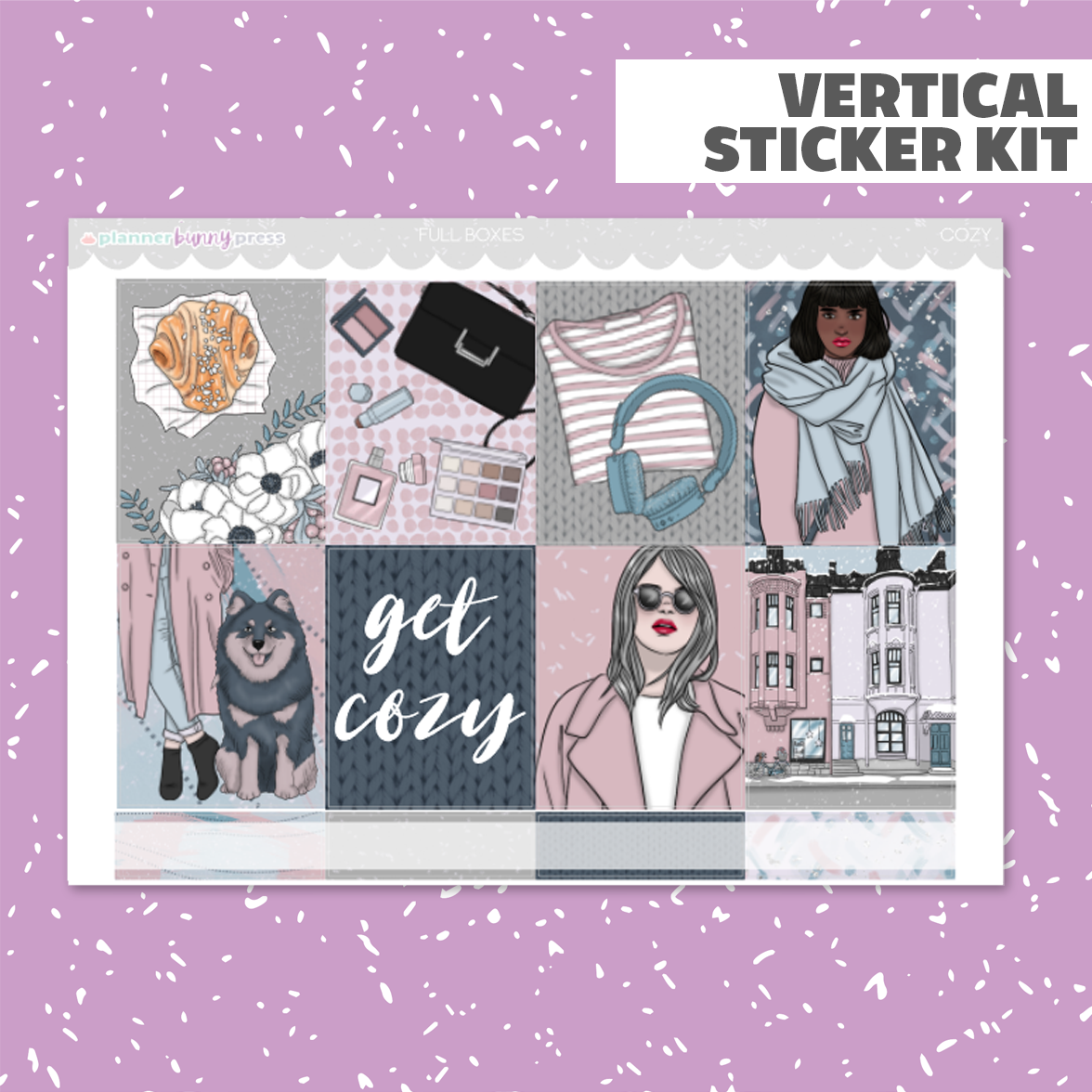 Cozy | Vertical Sticker Kit