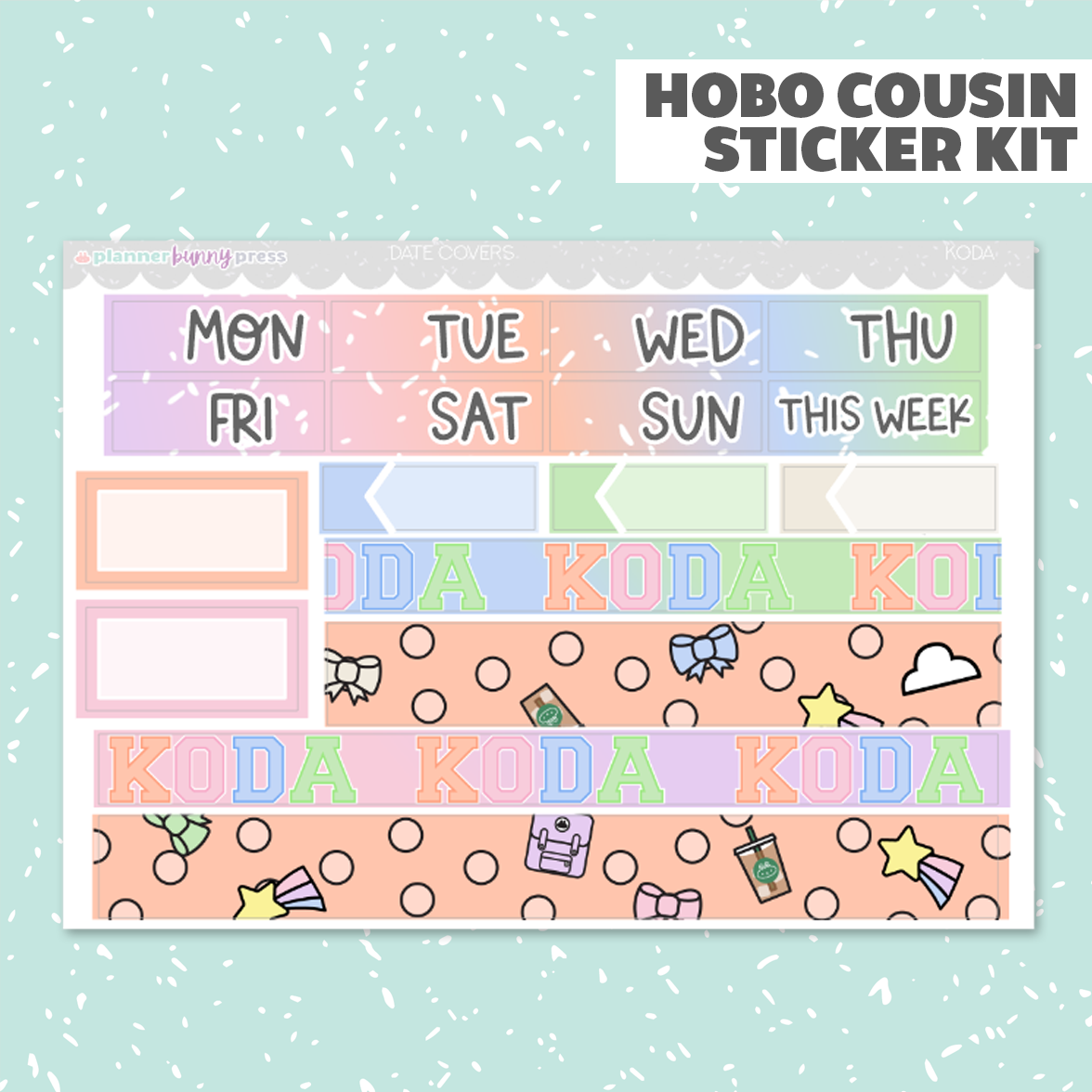 Koda | Hobonichi Cousin Sticker Kit