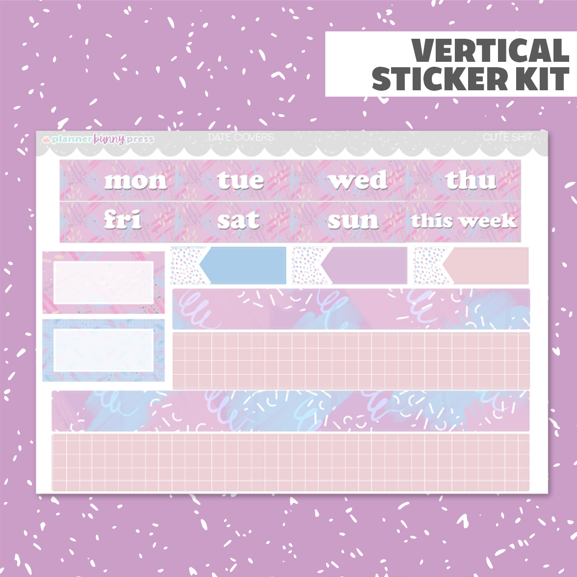 Cute Shit | Vertical Sticker Kit