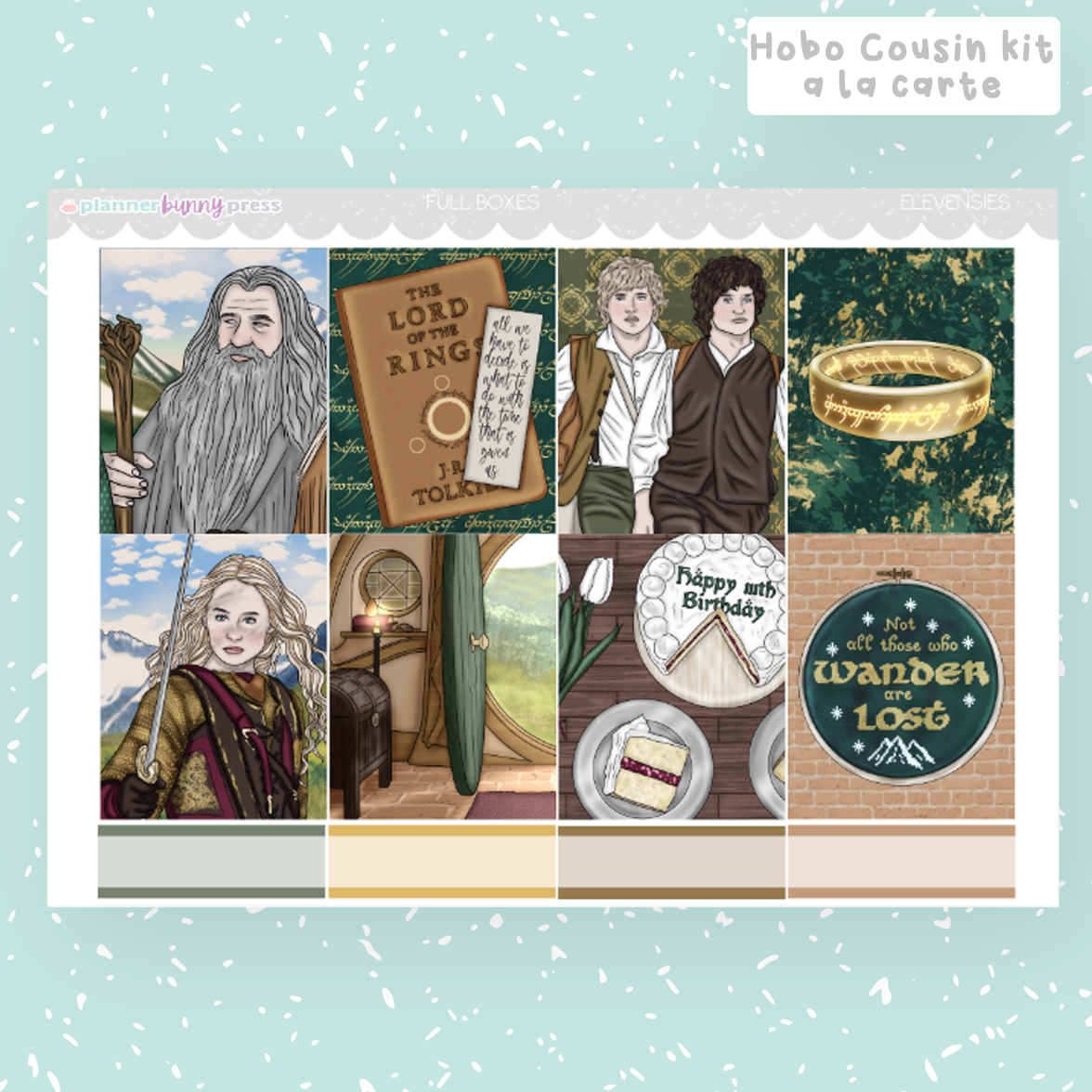 Elevensies | Hobonichi Cousin Sticker Kit