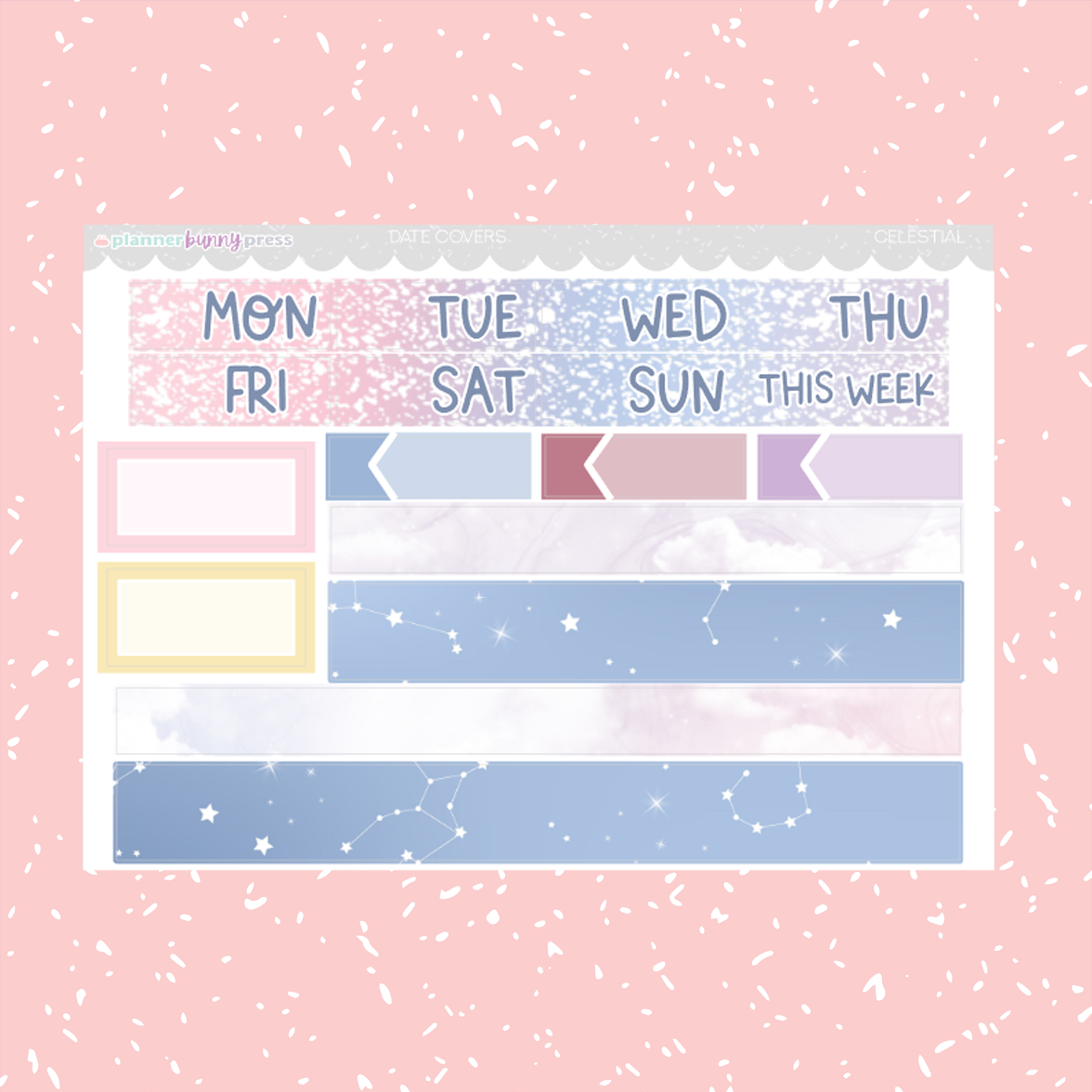 Celestial | Hobonichi Cousin Sticker Kit