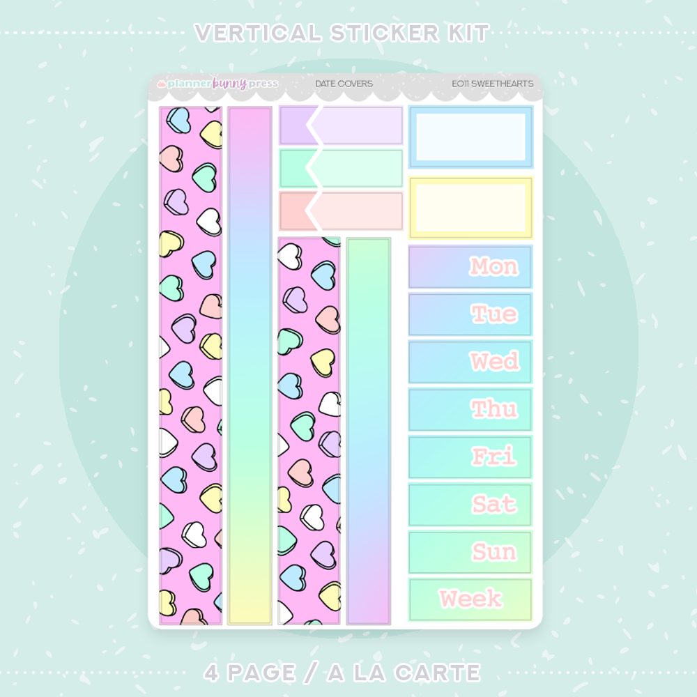 Sweethearts | Vertical Sticker Kit
