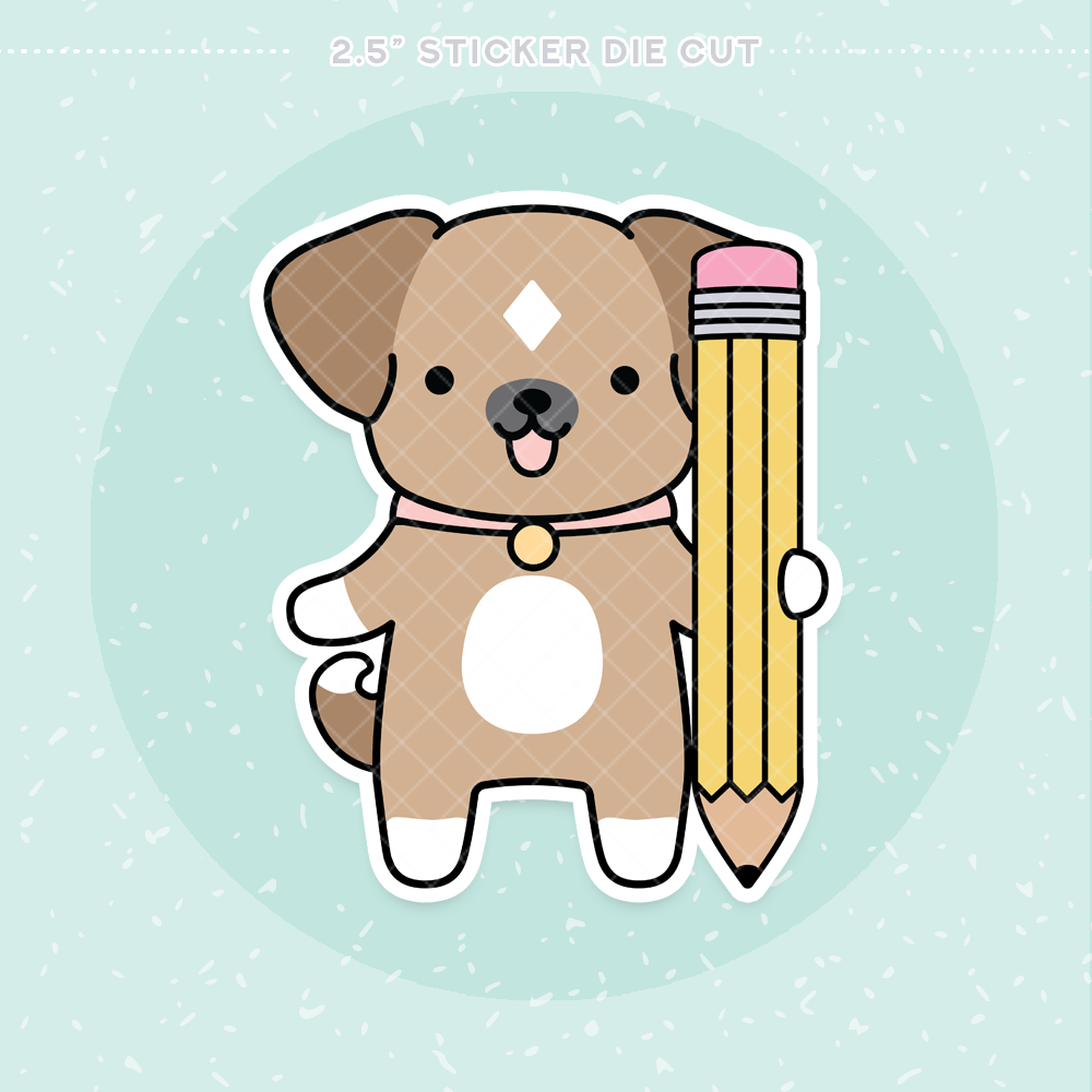 Pencil It In Sticker Die Cut