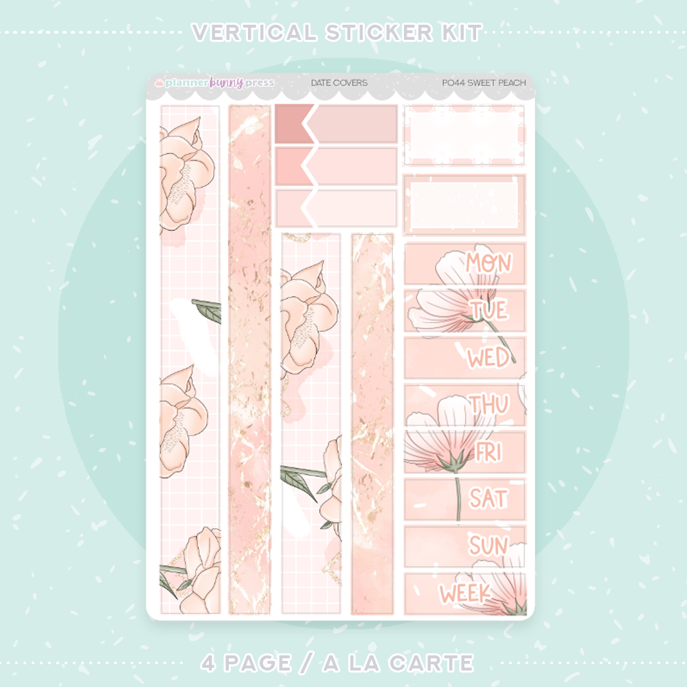 Sweet Peach | Vertical Sticker Kit