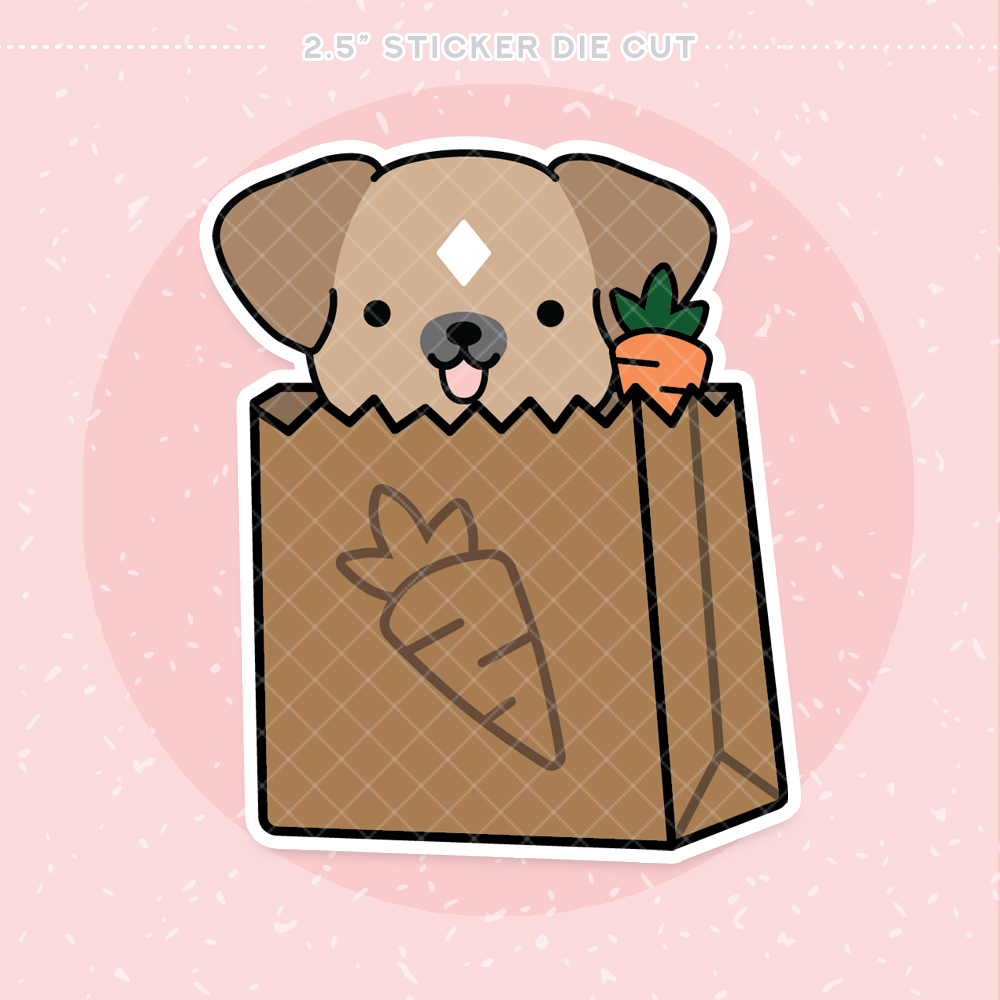 Groceries Sticker Die Cut