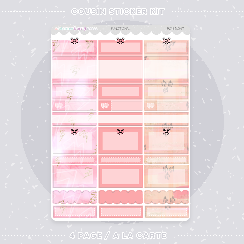 Don't | Hobonichi Cousin Sticker Kit