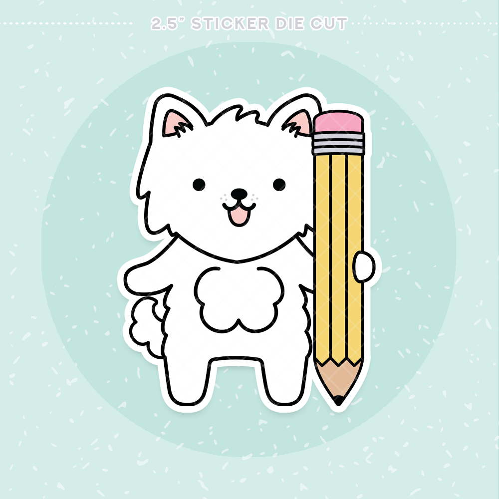 Pencil It In Sticker Die Cut