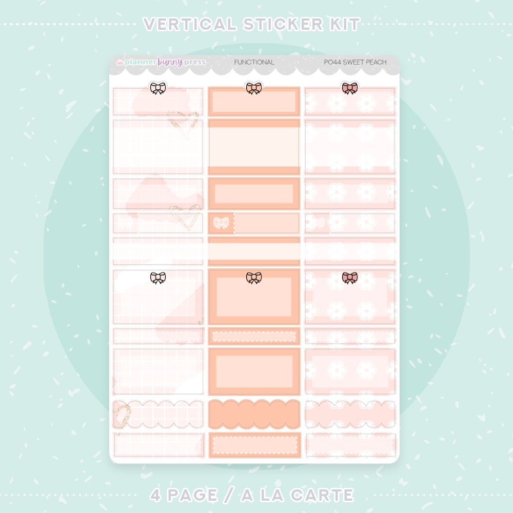 Sweet Peach | Vertical Sticker Kit