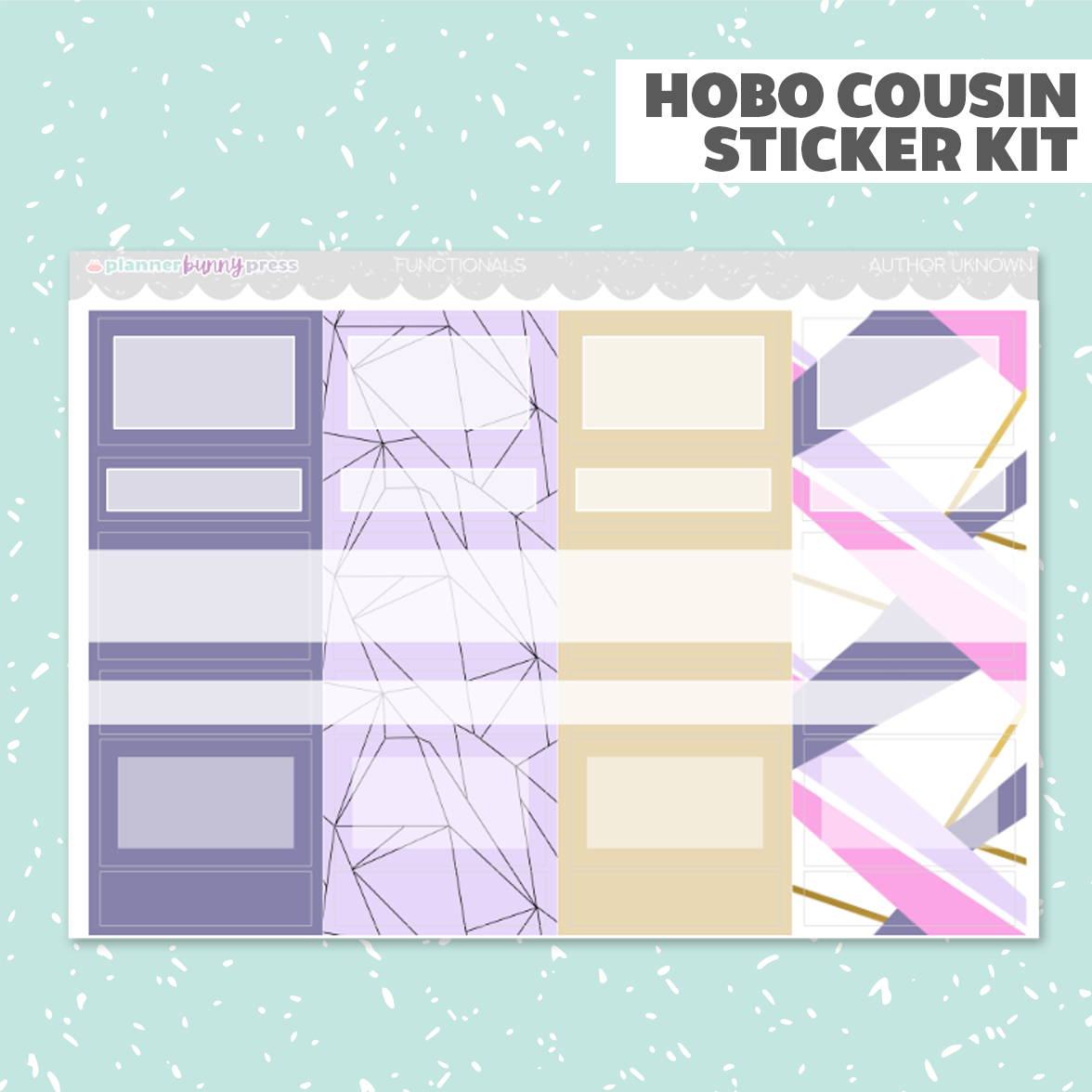 Author Unknown | Hobonichi Cousin Sticker Kit