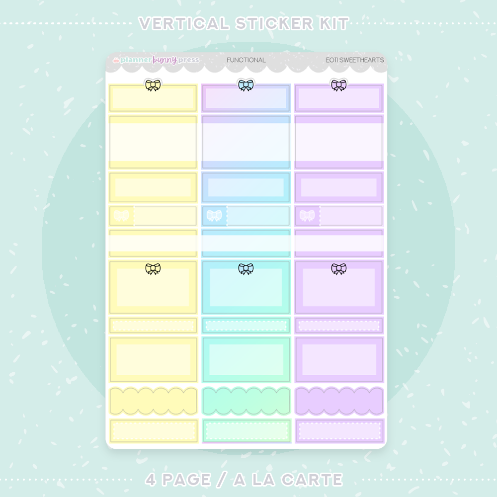 Sweethearts | Vertical Sticker Kit