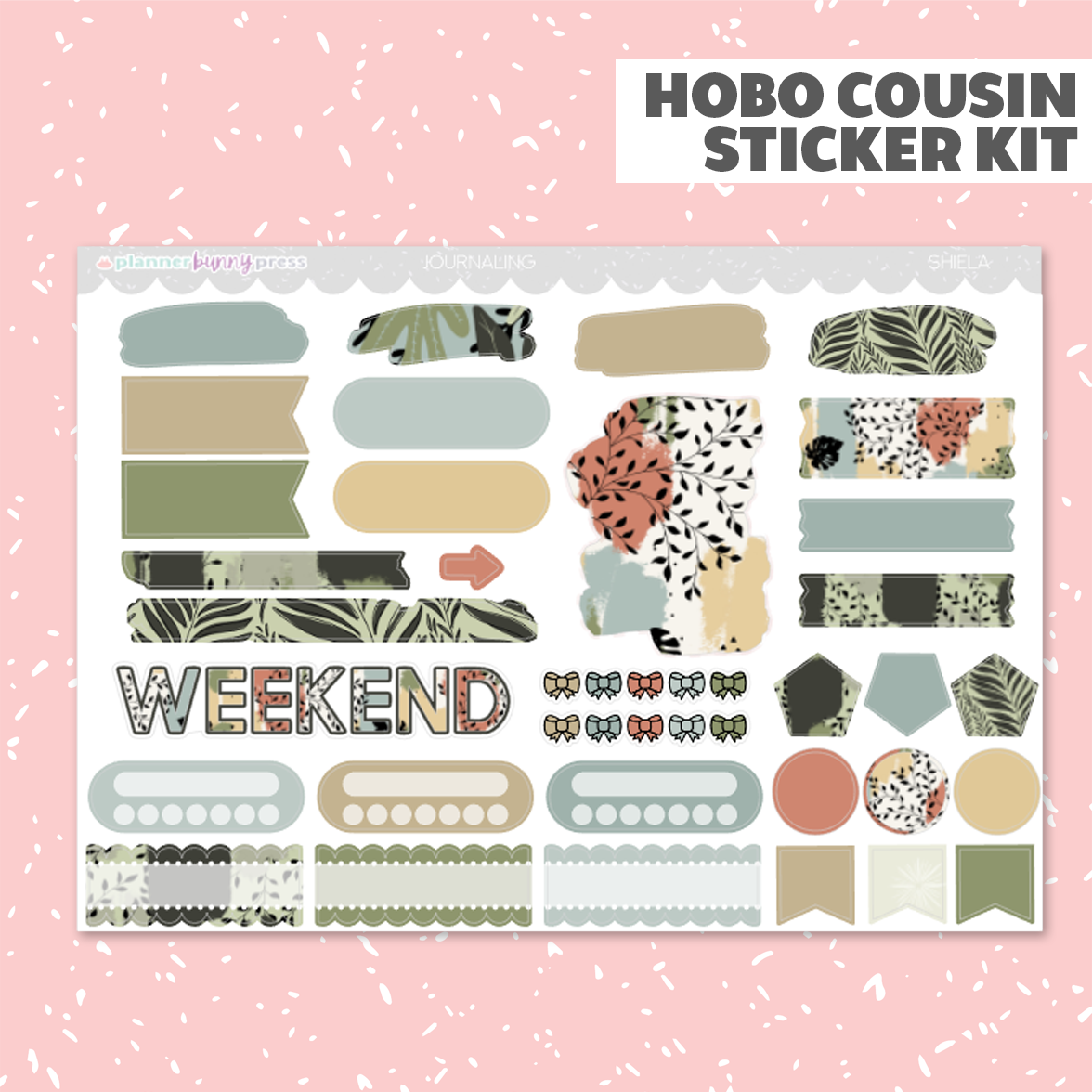 Shiela | Hobonichi Cousin Sticker Kit