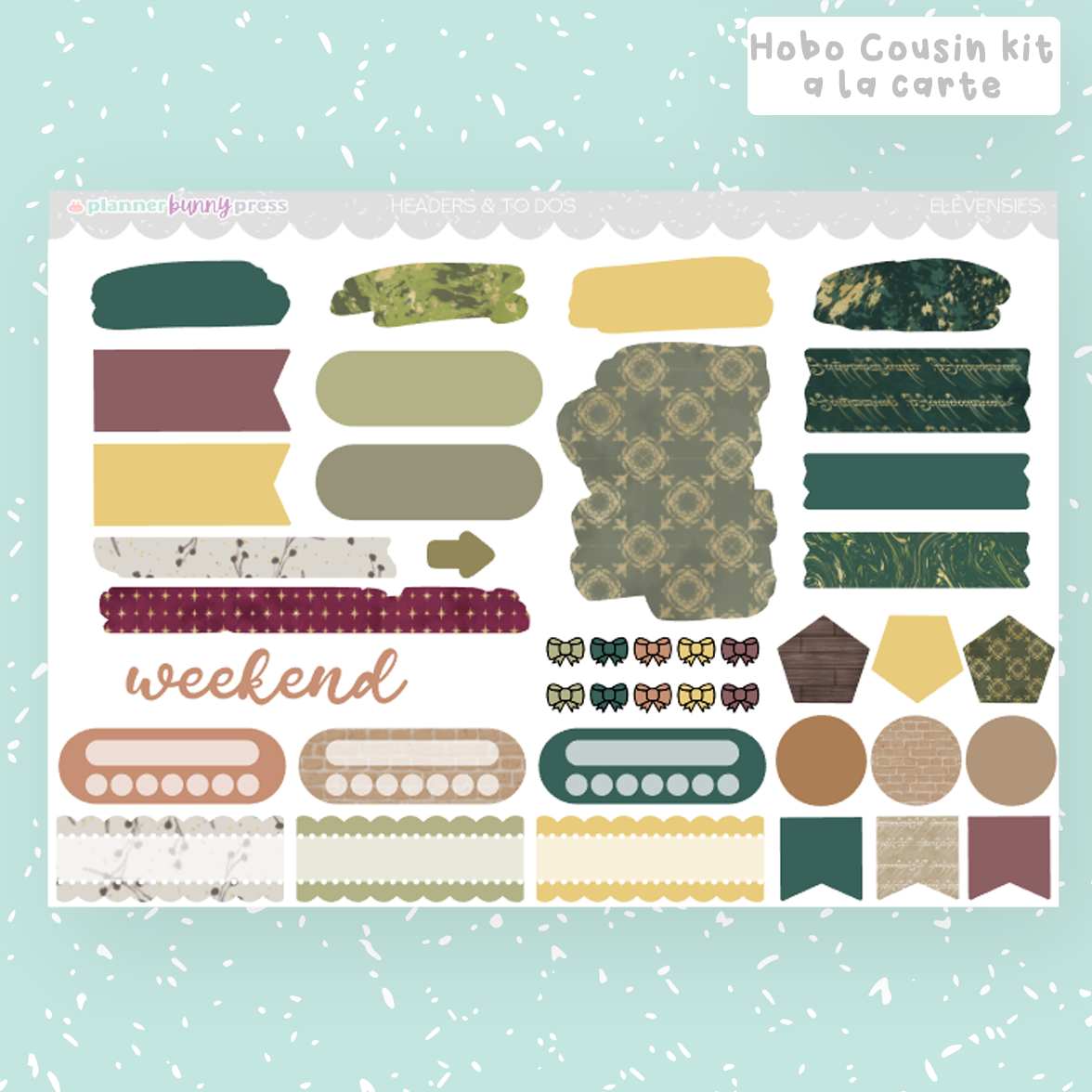 Elevensies | Hobonichi Cousin Sticker Kit