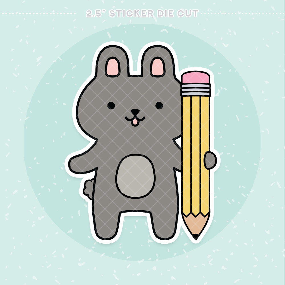 Pencil It In Sticker Die Cut